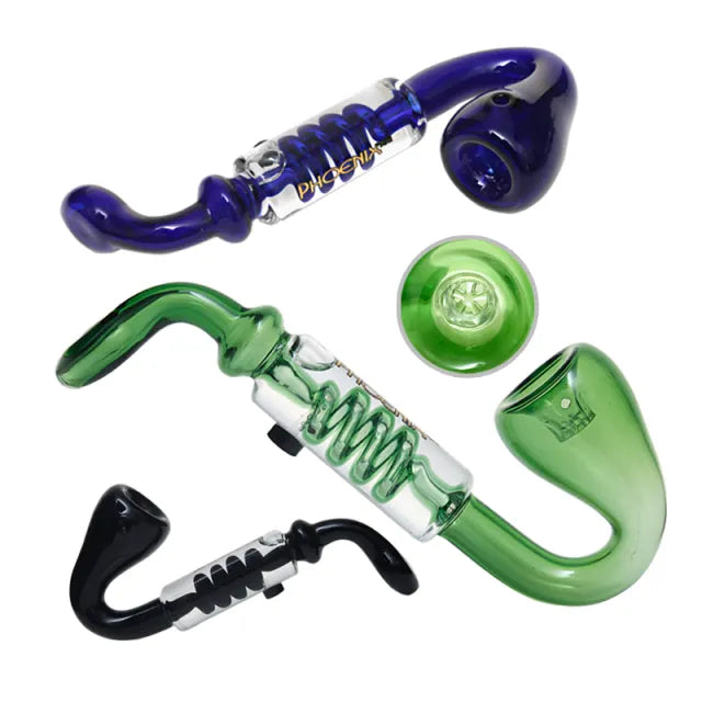 Phoenix Star - Pipe, Sherlock Style with Freezable Glycerine Coil