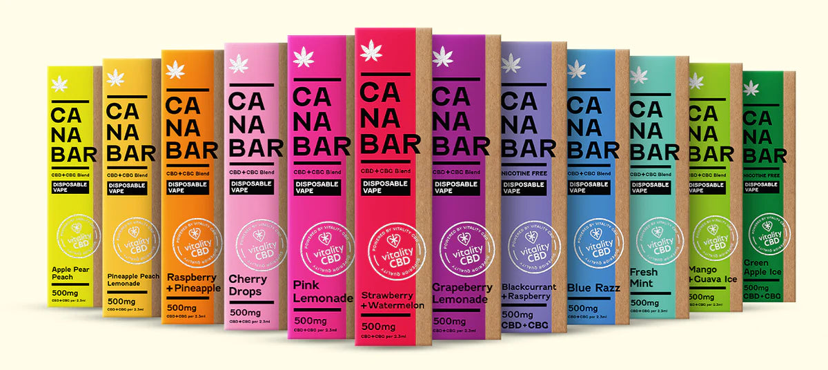 CANABAR - CBD+CBG Disposable Vape, 500mg