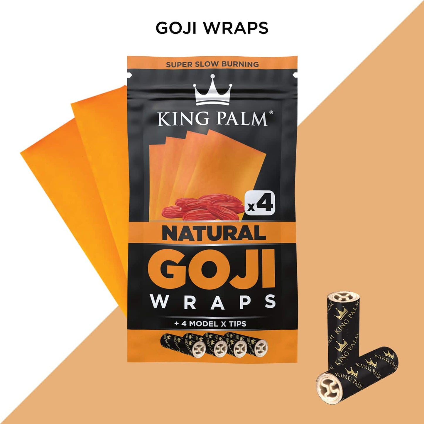 King Palm - Goji Wraps, Pack of 4
