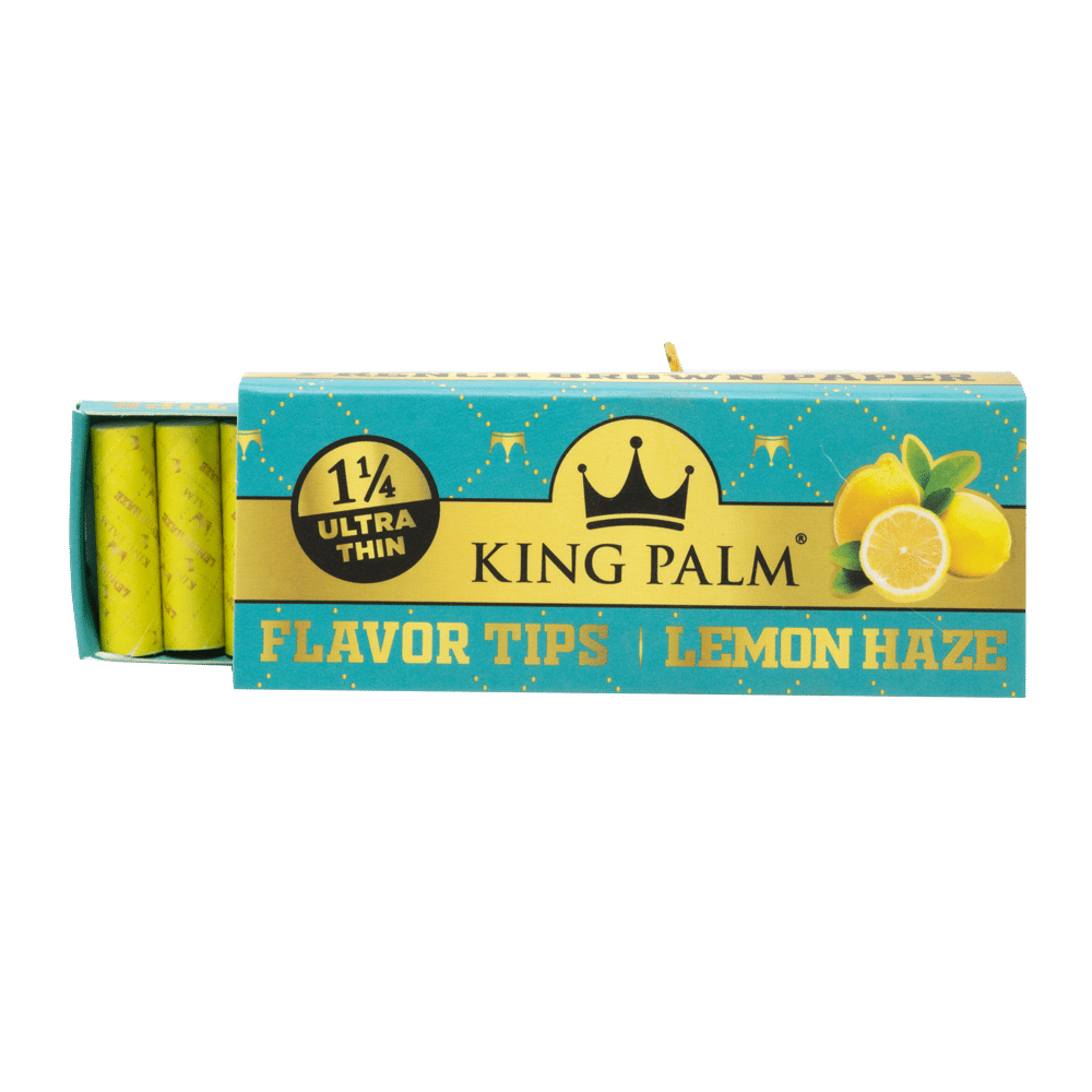 King Palm - French Rolling Papers & Flavoured Tips, 1-1/4 Size