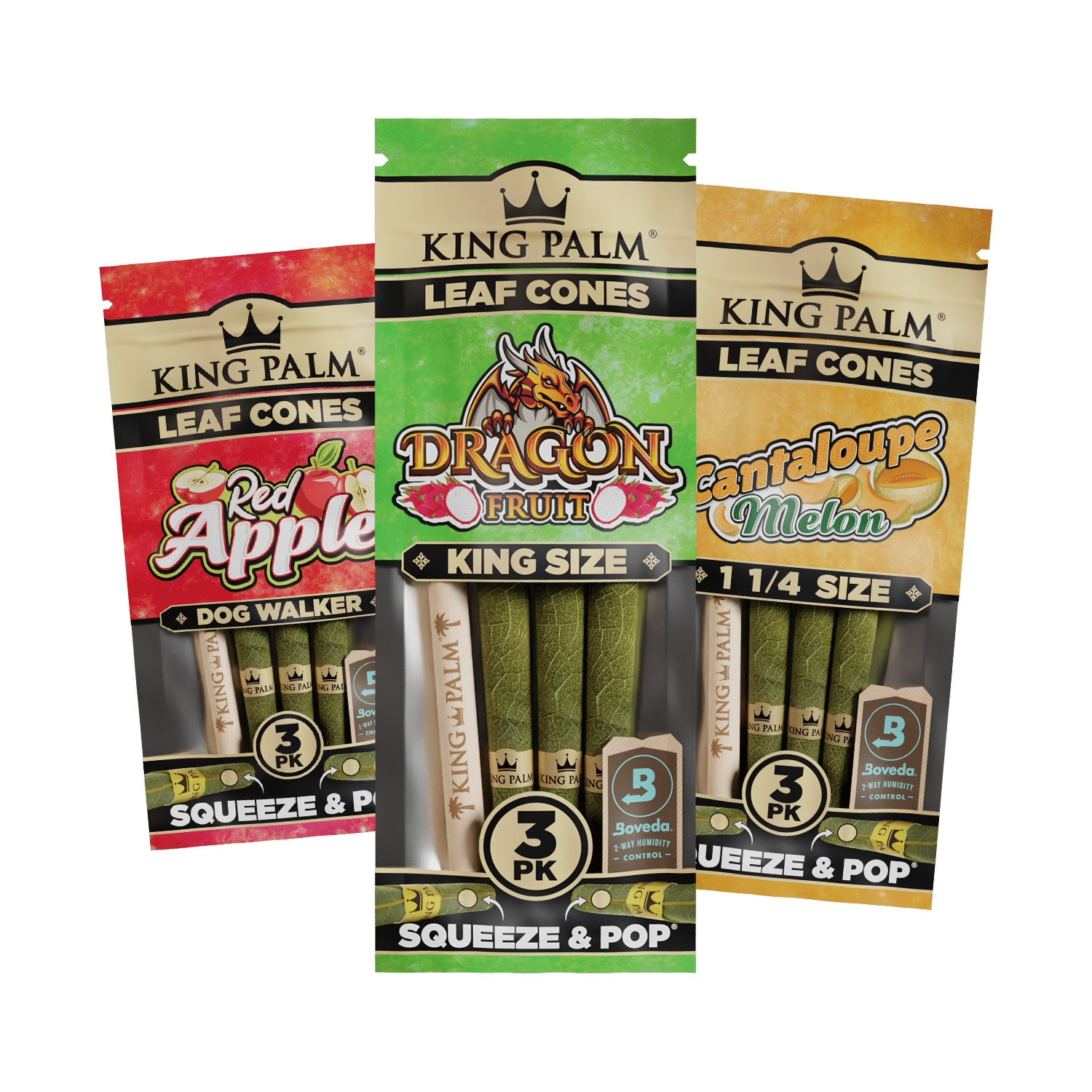 King Palm Flavoured Palm Cones, 3pk Bailiwick Botanicals