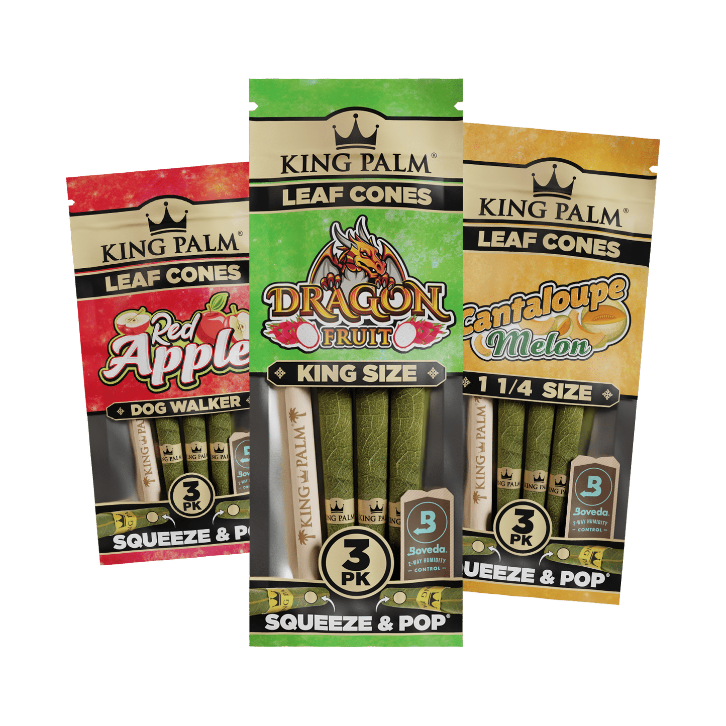 King Palm - Flavored Palm Cones, Pack of 3