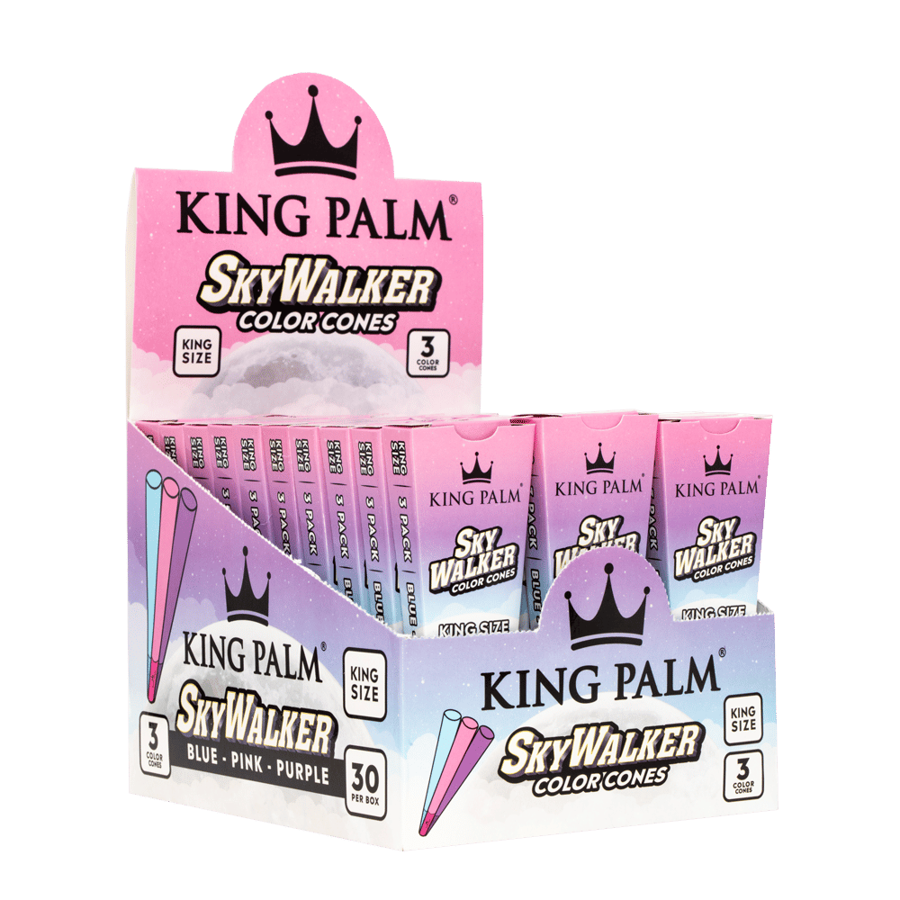 King Palm - SkyWalker Color Cones, King Size, Pack of 3