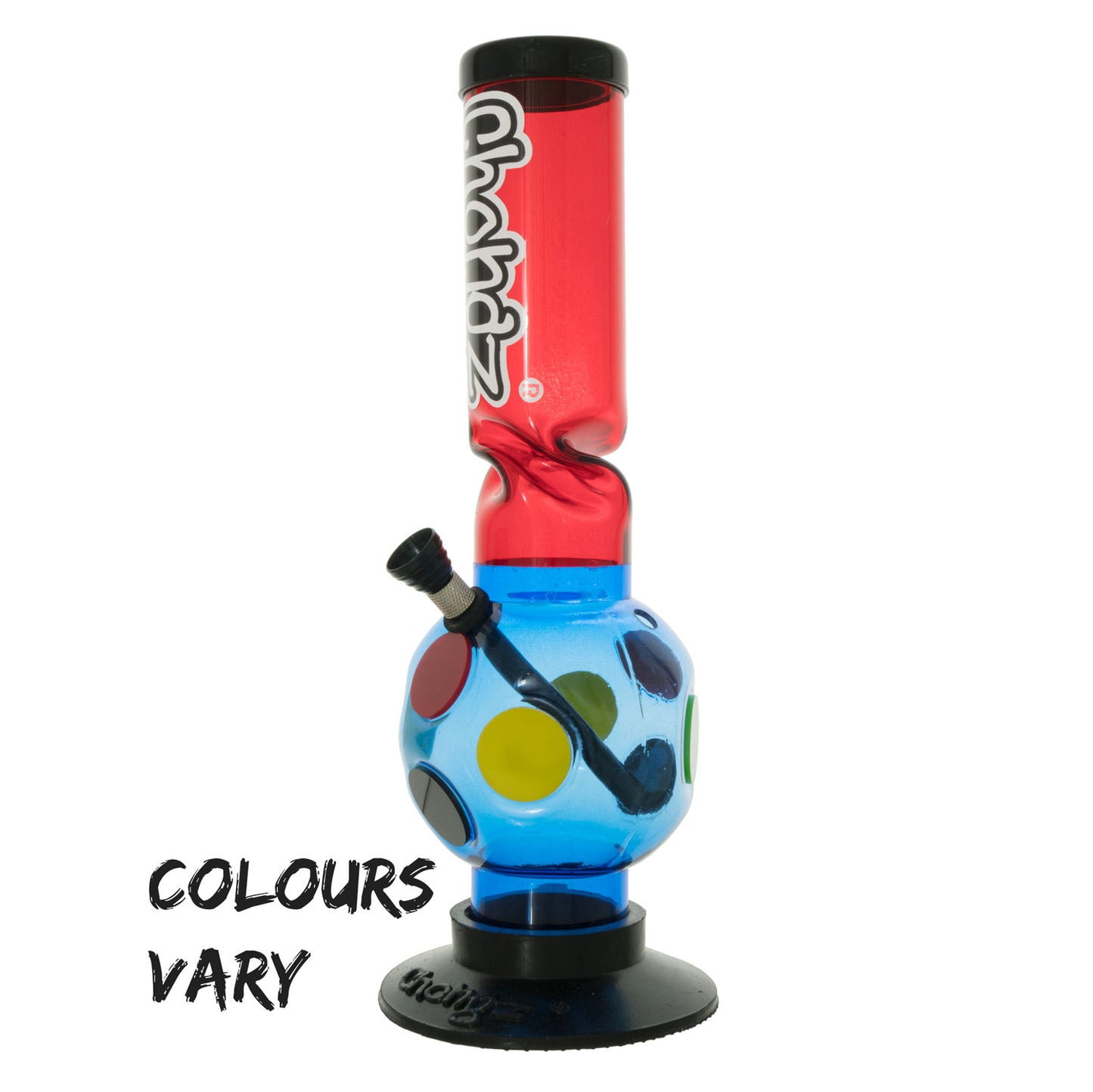 Chongz - Waterpipe, Acrylic, 30cm, Bubble w/ Ice Twist, “Double Wide”