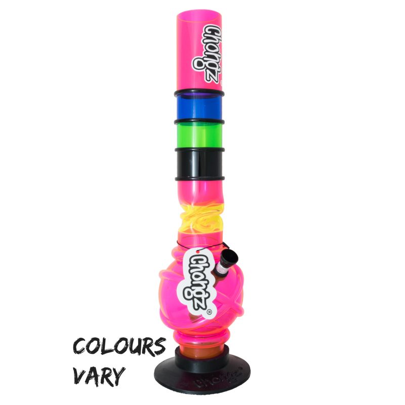 Chongz - Acrylic Waterpipe, 40cm, “Habitual Residual” Bubble Ice Twist