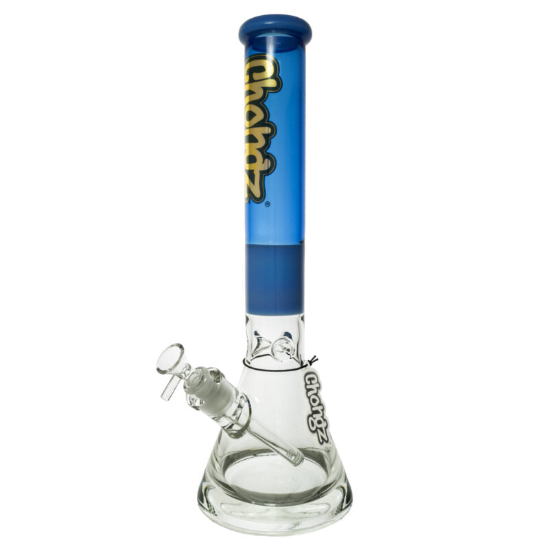 Chongz - Waterpipe, Glass, 42cm, Beaker w/ Ice Pinch, “Big Fat Base”