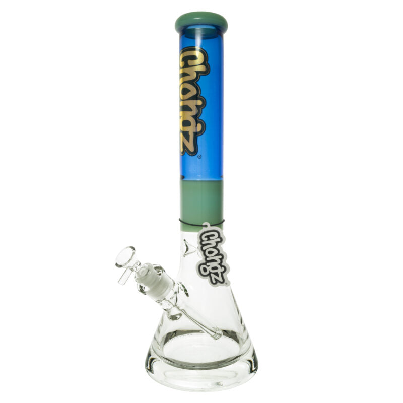 Chongz - Glass Waterpipe, 42cm, “Big Fat Base” Ice Pinch