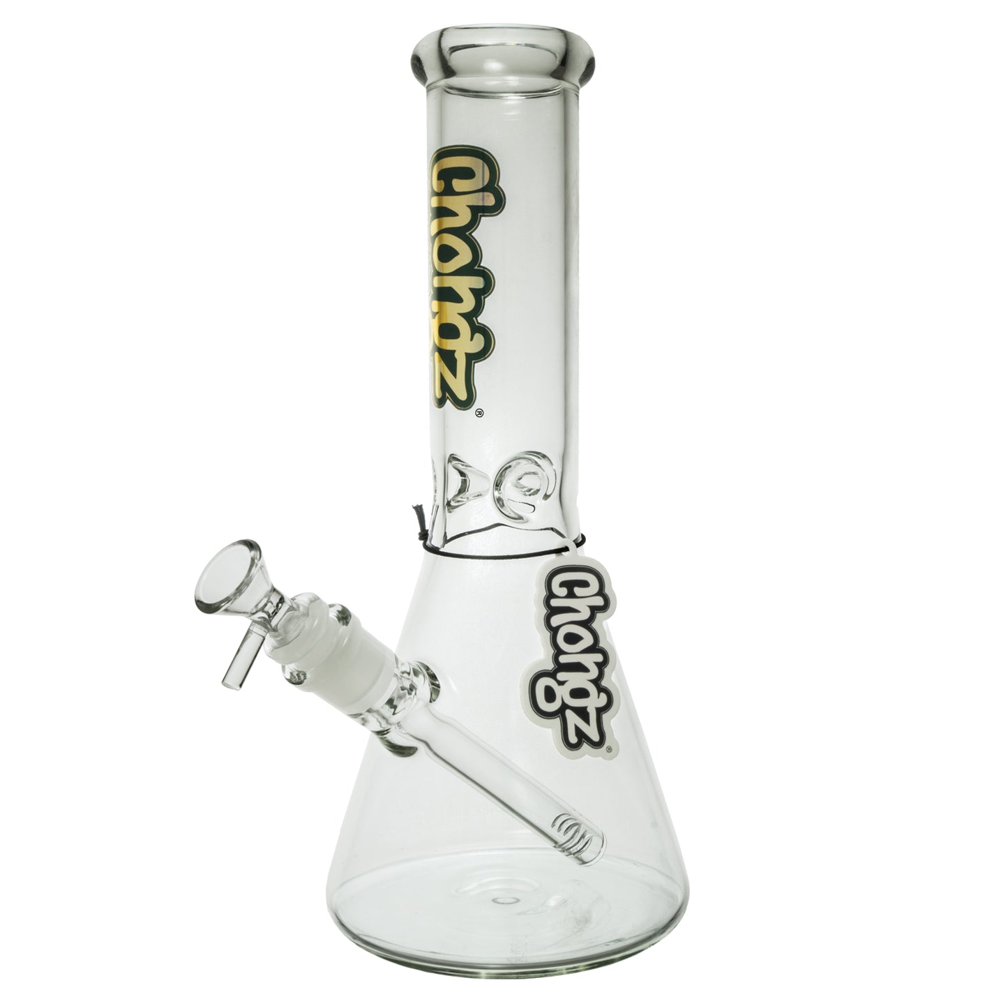 Chongz - Waterpipe, Glass, 30cm, Beaker w/ Ice Pinch, “Solid Gone”