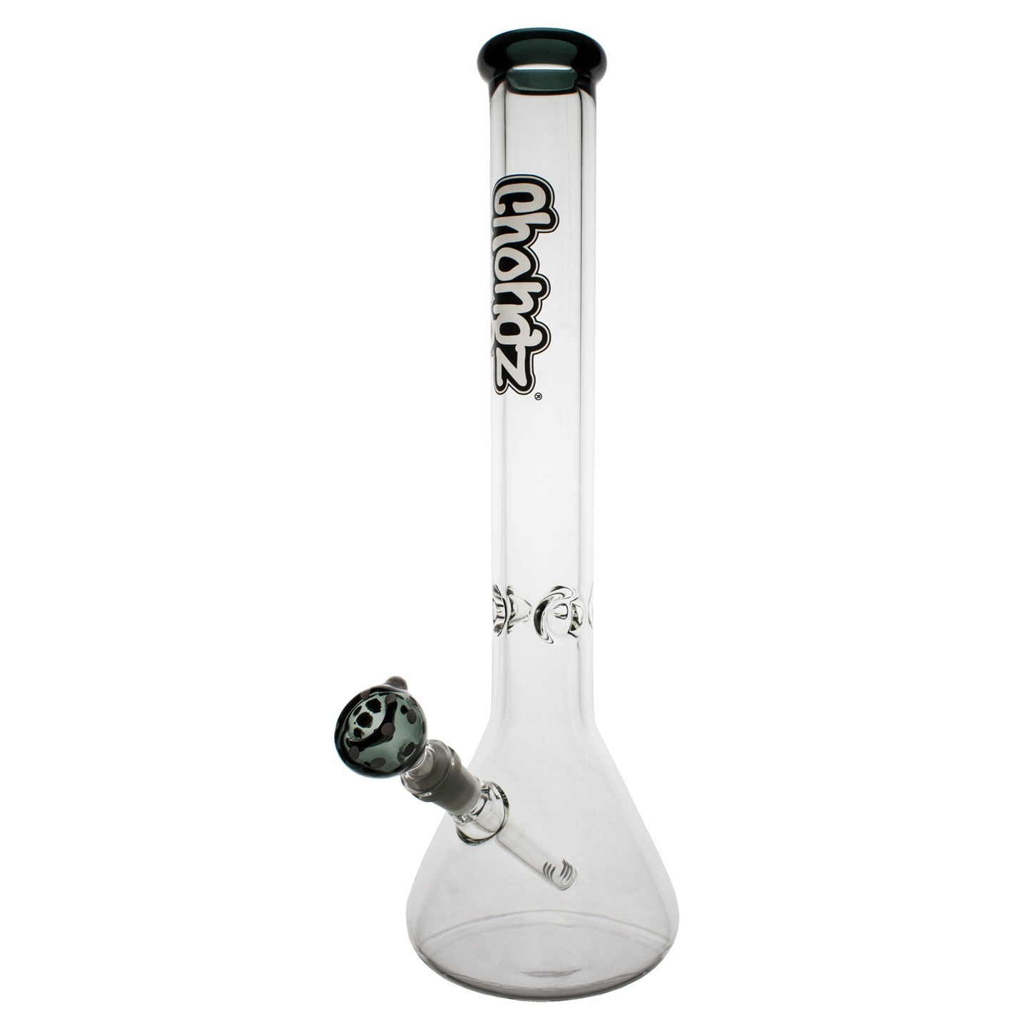 Chongz - Glass Waterpipe, 45cm, “Menace” 7mm Diffuser w/ Ice Pinch