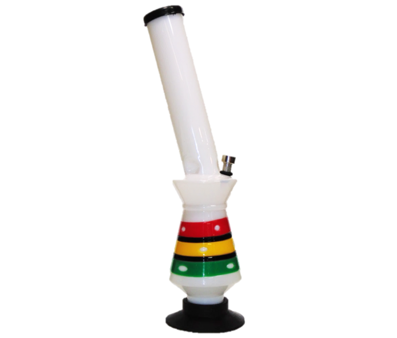 Waterpipe, Acrylic, Leaner, Rasta Band - 40cm