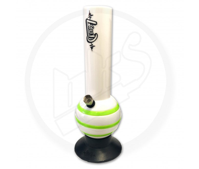 LOUD - Acrylic Waterpipe, 30cm, Bubble, Stripes