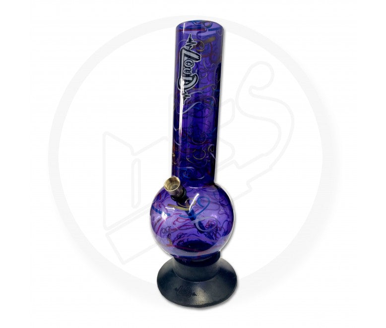 LOUD - Acrylic Waterpipe, 30cm Bubble, Swirls