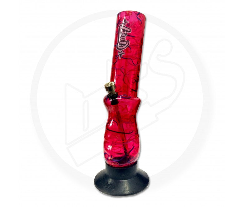 LOUD - Acrylic Waterpipe, 30cm Grippa, Swirls