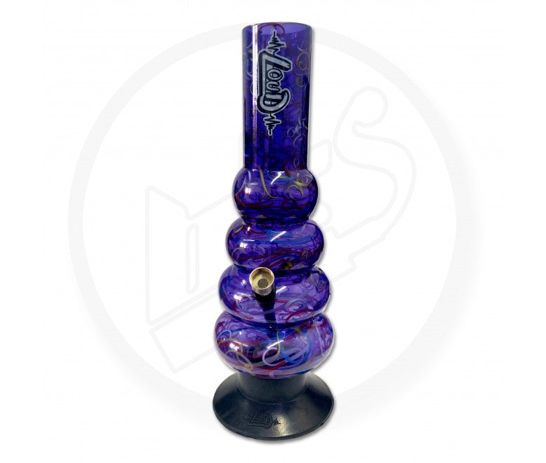 LOUD - Acrylic Waterpipe, 30cm Beehive, Swirls