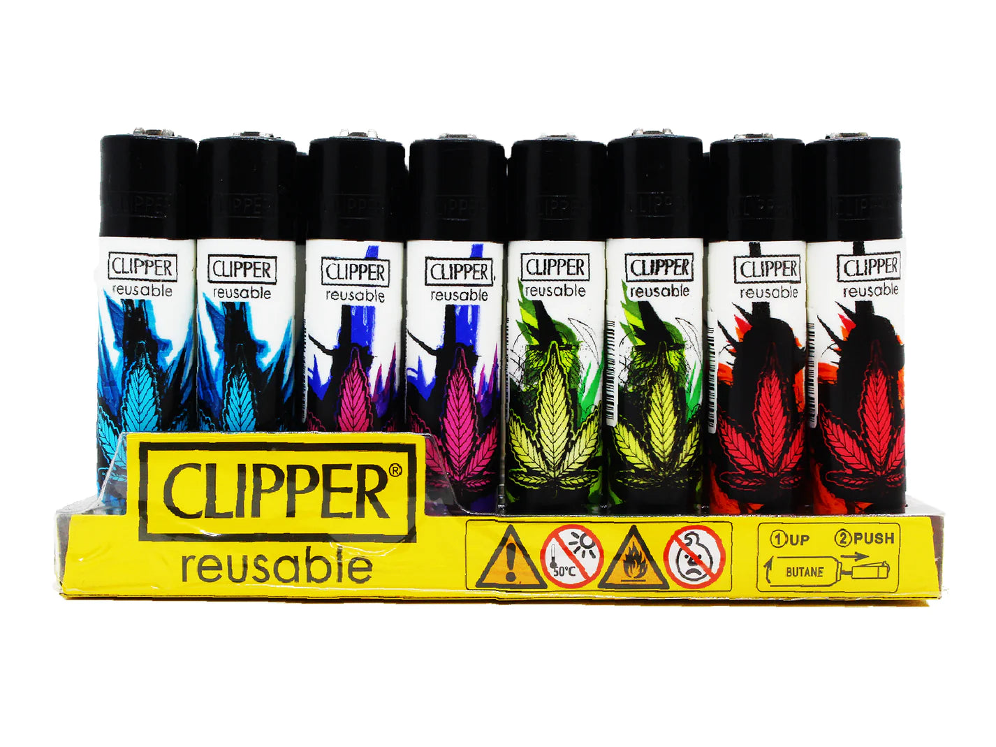 Clipper - Lighter, Artistic Leaves