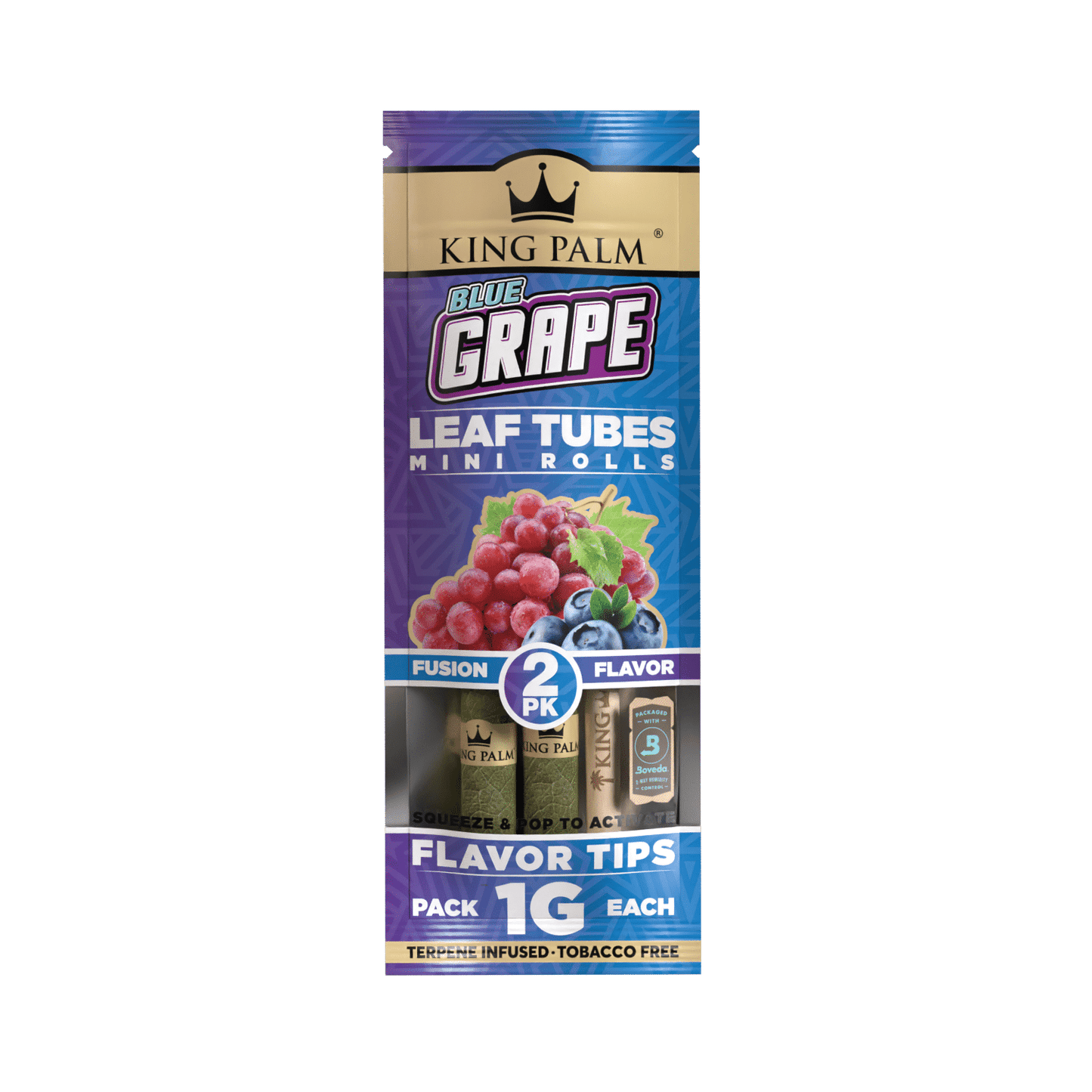 King Palm - Flavored Rolls, Minis (1g), Pack of 2