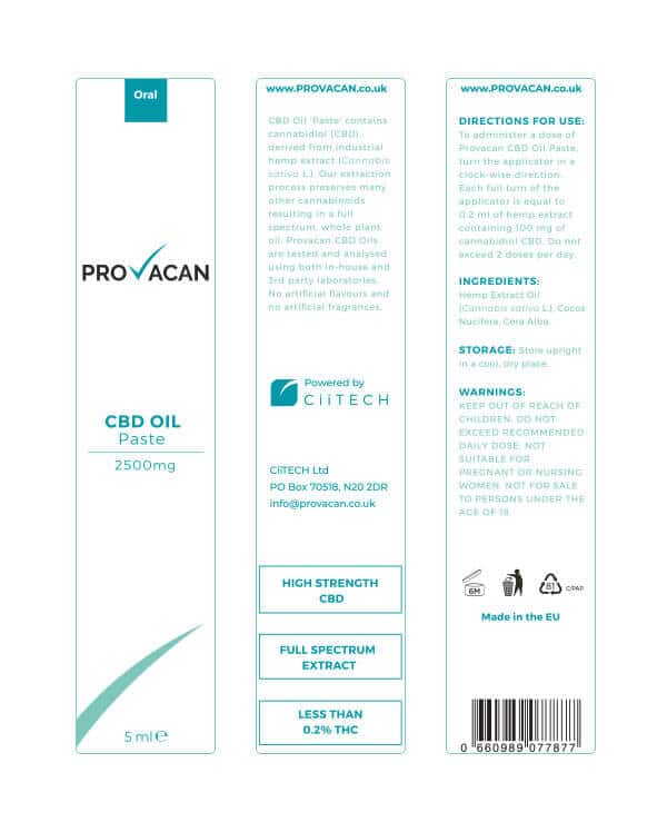 Provacan - CBD Paste, 5g, 2500mg