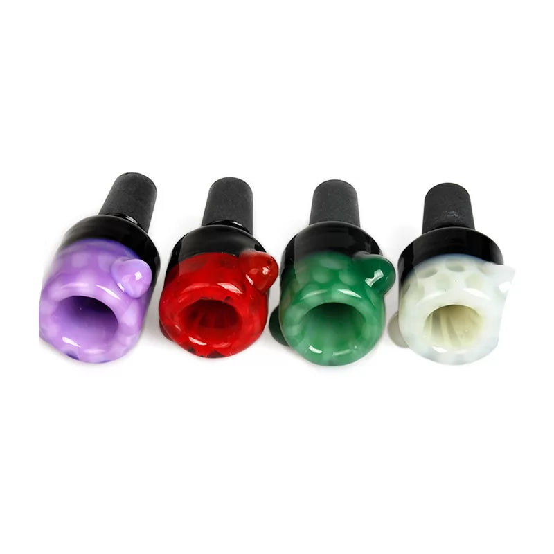 Phoenix Star - Flower Bowl, Short Bowl, Bubble Design, 14mm Joint