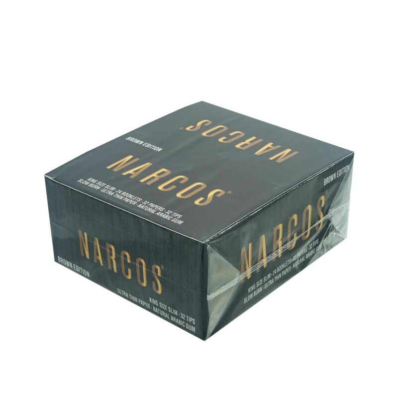 Narcos - Brown Edition, Kingsize Slim, papers with tips