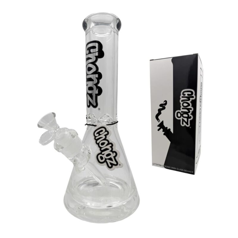 Chongz - Glass Waterpipe, 30cm, “Tyson” Super Tough, 9mm Beaker