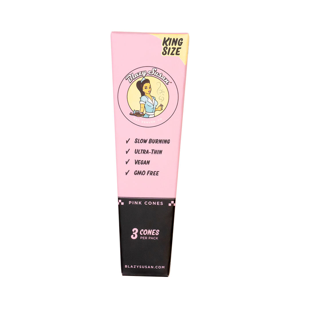 Blazy Susan - Pink, Cones, King size, 3-pack