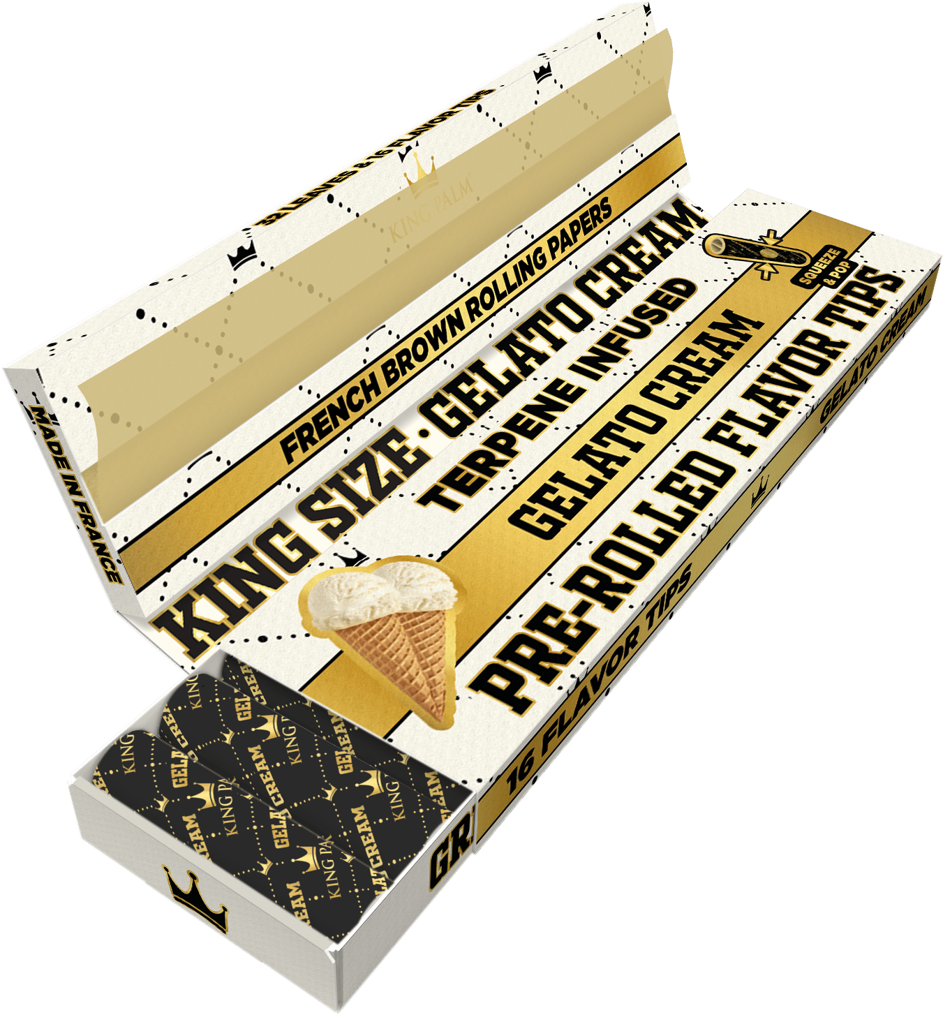 King Palm - French Rolling Papers & Flavoured Tips, King Size