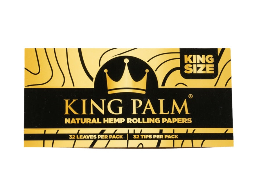 King Palm - Natural Hemp Rolling Papers and Tips, King Size