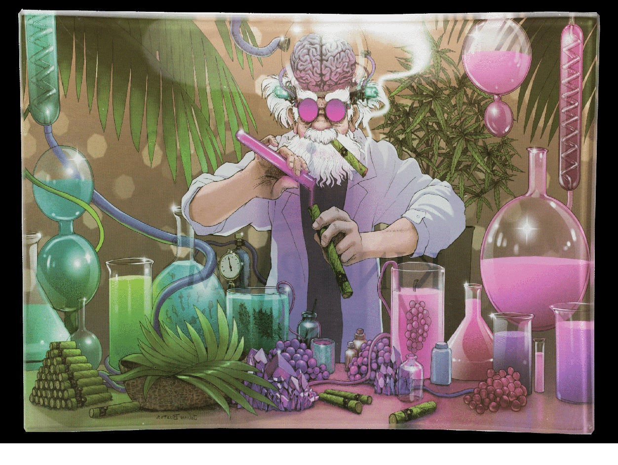 King Palm - Rolling Tray, Metal, Mad Scientist