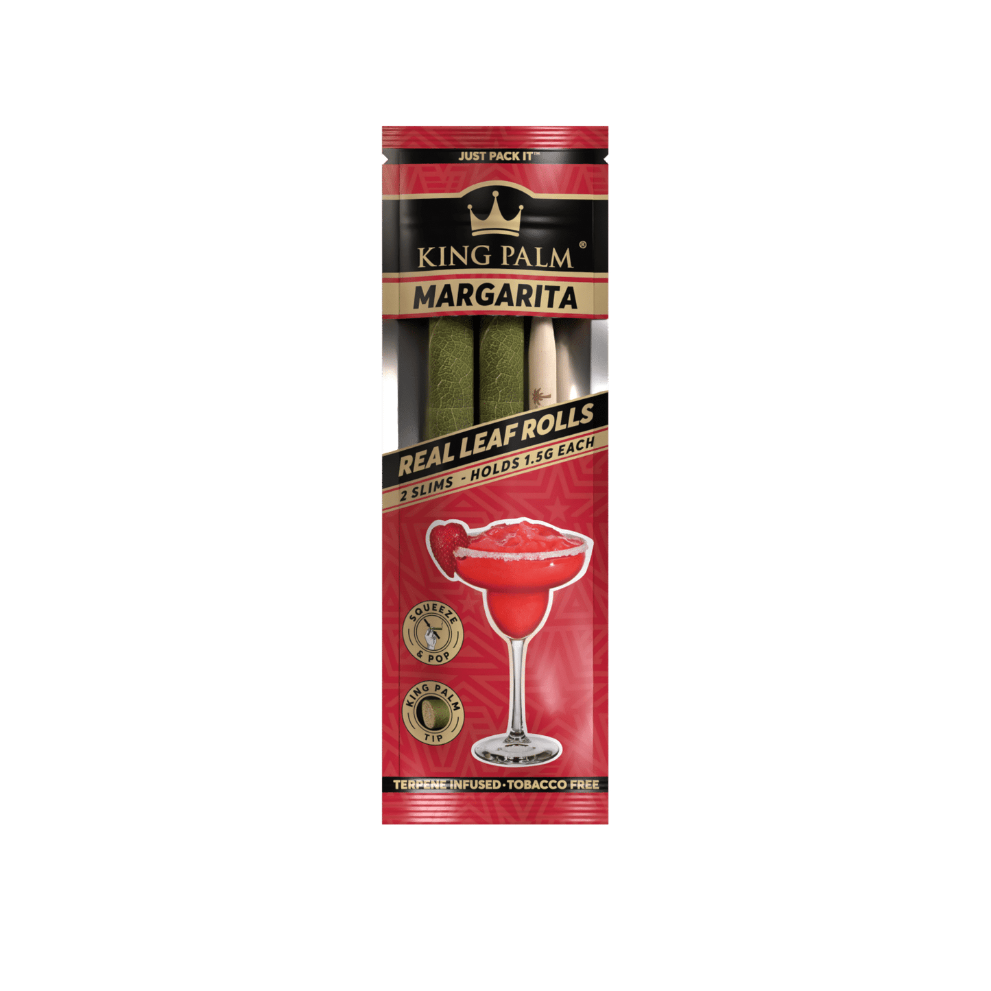 King Palm - Flavored Rolls, Slims (1.5g), Pack of 2