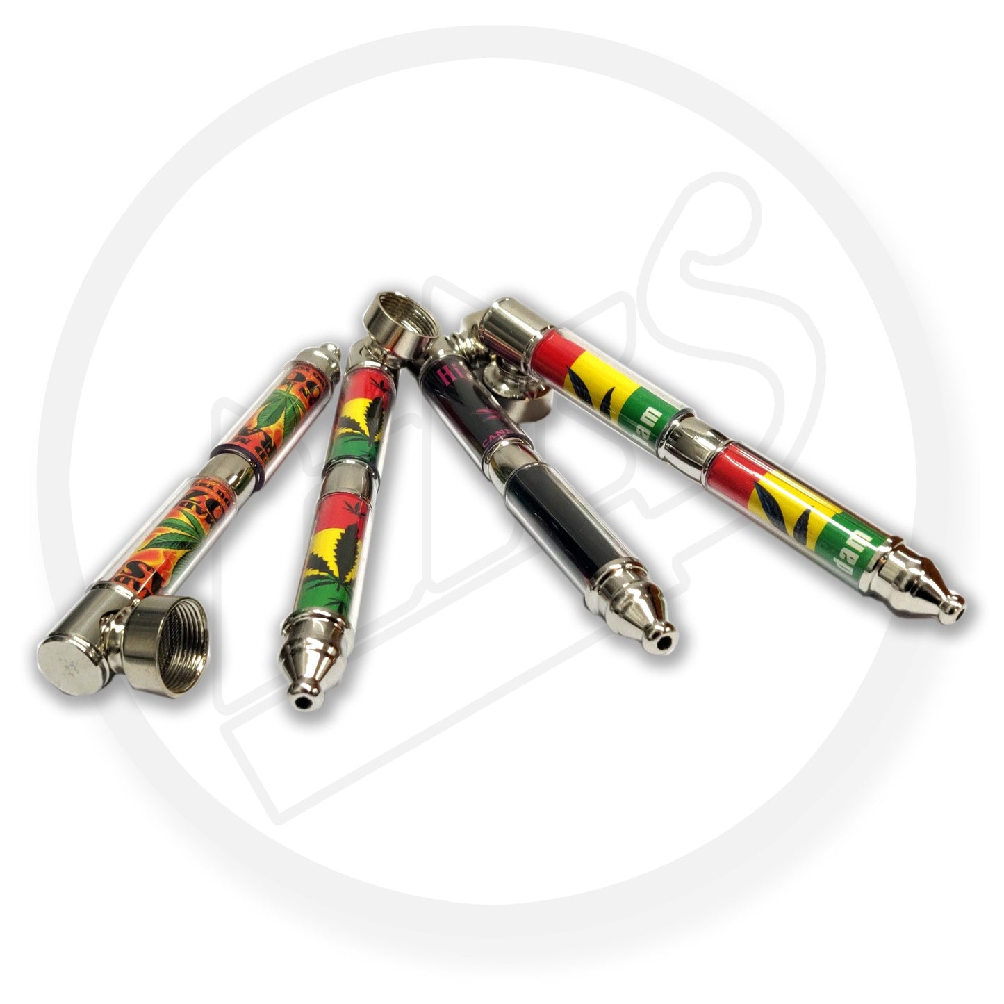 Pipe - 13cm Metal Double Chamber, Various