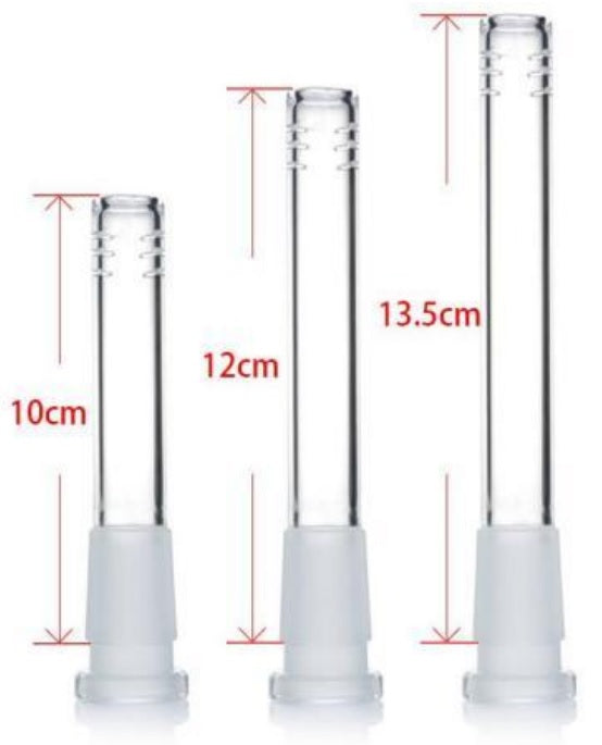 Downstem - Clear Glass, 4 Inches Length, 14mm Joint