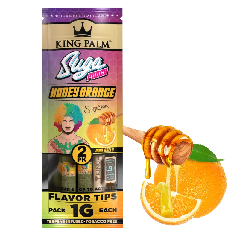 King Palm - Flavored Rolls, Minis (1g), Pack of 2