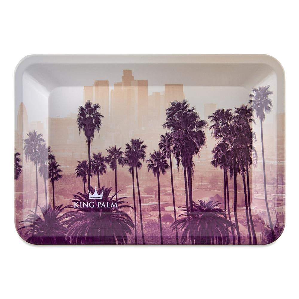 King Palm - Rolling Tray, Metal – Sunset – Small (7 x 5.5in)