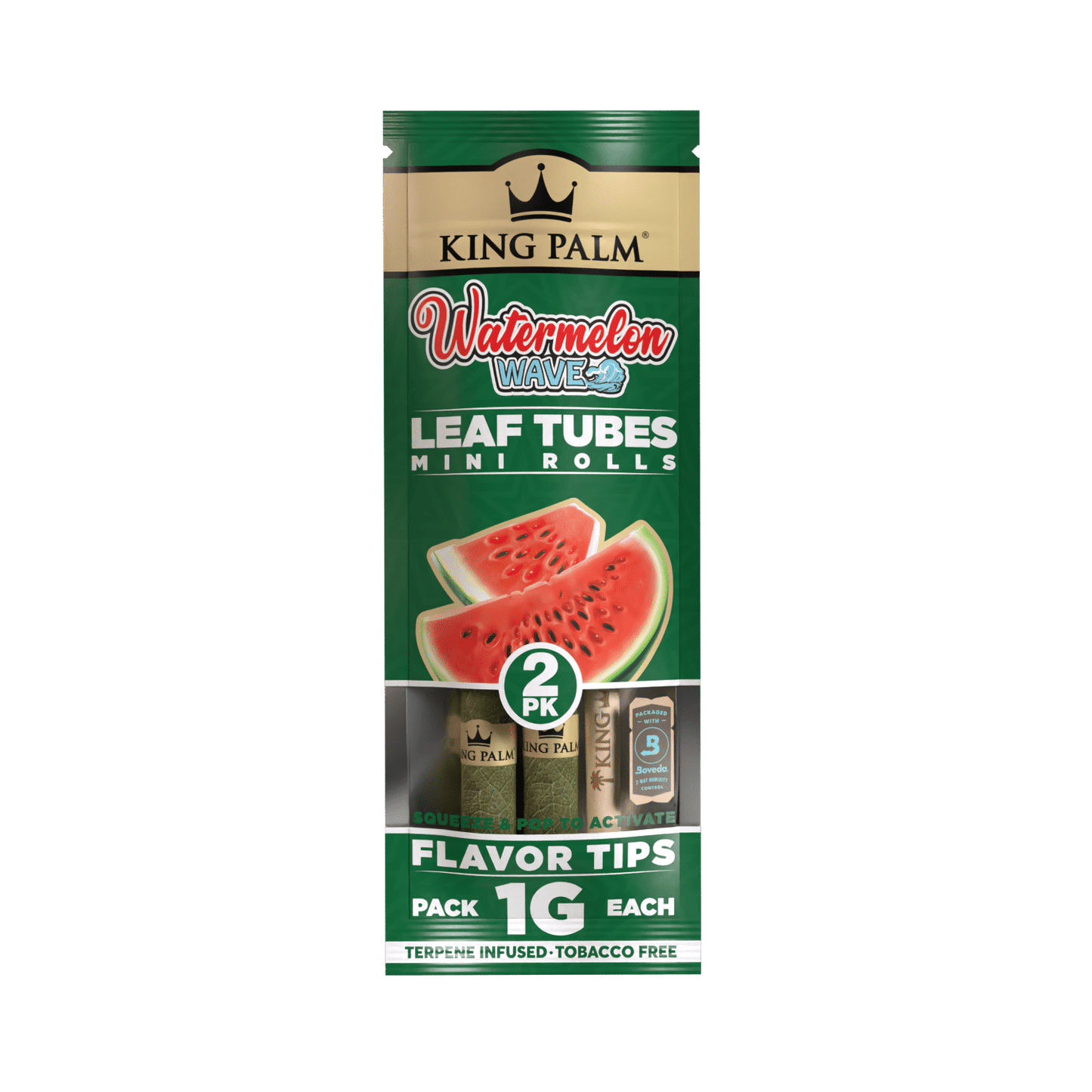 King Palm - Flavored Rolls, Minis (1g), Pack of 2