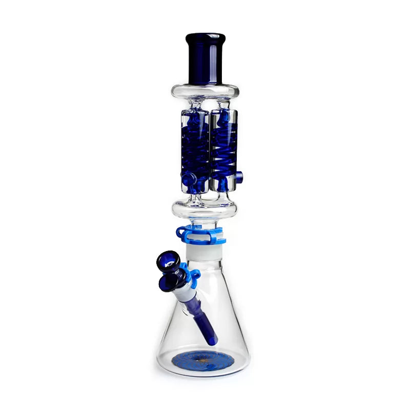 Phoenix Star - Waterpipe, Glass, 40cm Beaker with Triple Freezable Coil