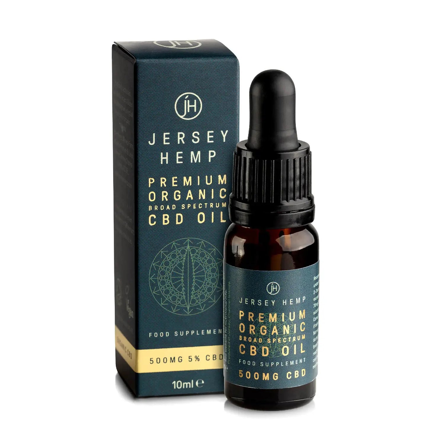 Jersey Hemp - CBD Oil, Borad Spectrum - 10ml Bottle