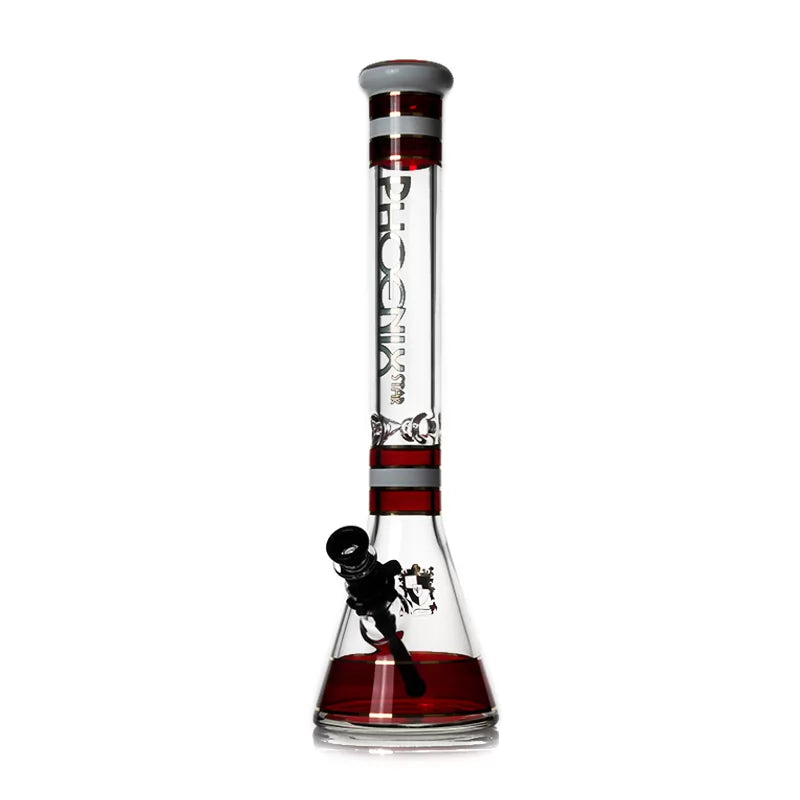 Phoenix Star - Waterpipe, Glass, 45cm Beaker with Ice Catcher