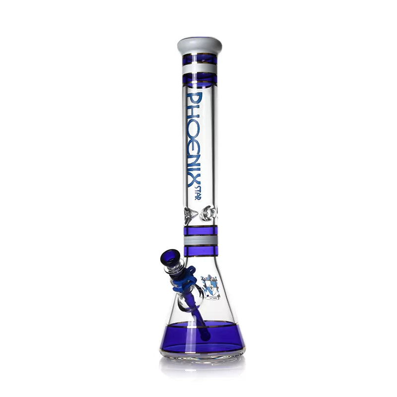 Phoenix Star - Waterpipe, Glass, 45cm Beaker with Ice Catcher