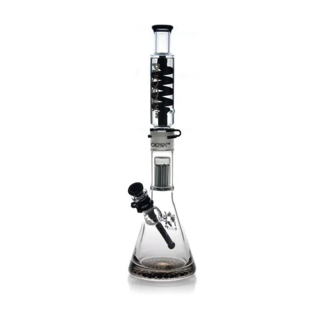 Phoenix Star- Waterpipe, Glass, 45cm Beaker with 8 Armed Tree Percolator and Freezable Coil