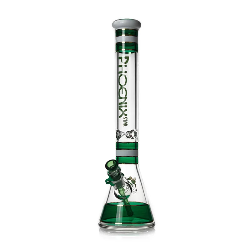 Phoenix Star - Waterpipe, Glass, 45cm Beaker with Ice Catcher