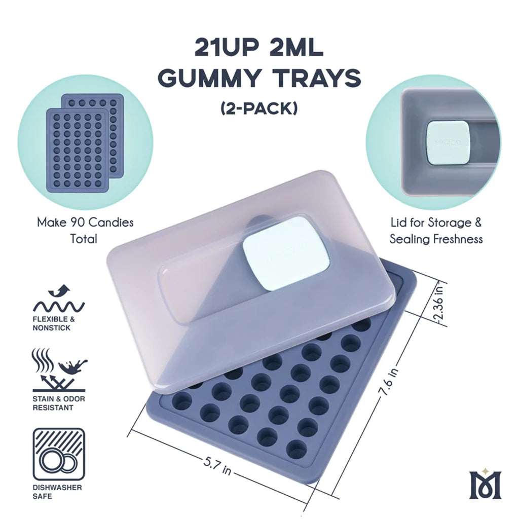 Magical 21UP Gummy Molds 2mL (2-pack)