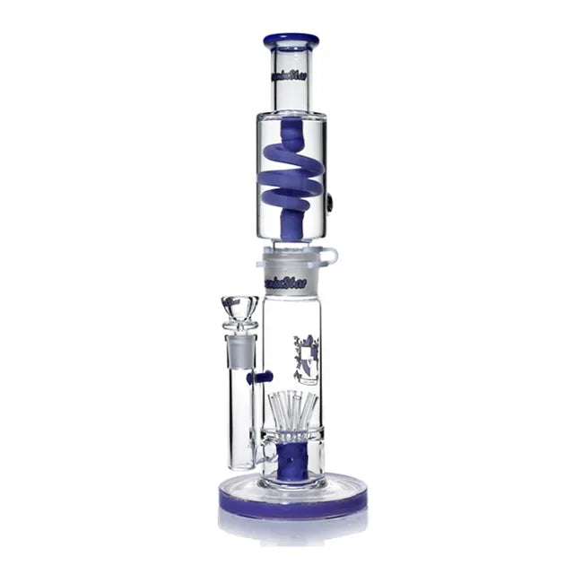 Phoenix Star- Waterpipe, Glass, 35cm Straight, Sprinkler Percolator and Freezable Coil