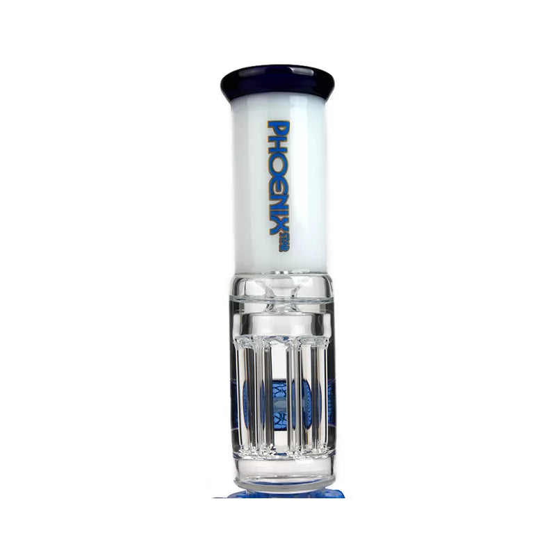 Phoenix Star - Waterpipe, Glass, 30cm Beaker, with Freezable 8 Armed Pillar Percolator