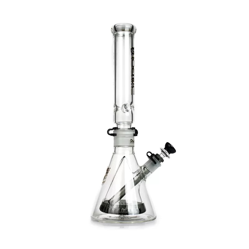 Phoenix Star - Waterpipe, Glass, 40cm Double Beaker Bong