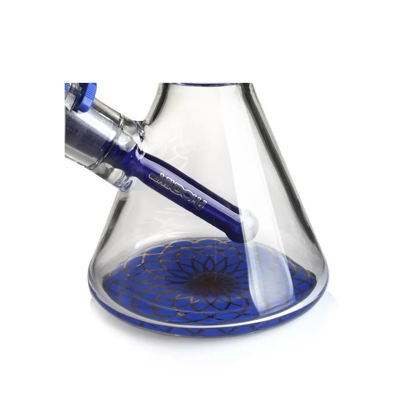 Phoenix Star - Waterpipe, Glass, 25cm Inline Matrix Percolator with Freezable Coil