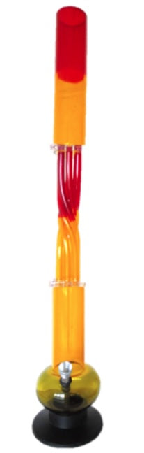 Waterpipe, Acrylic, Spiral with Bubble Base - 60cm