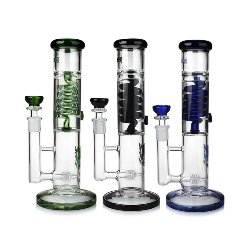 Phoenix Star- Waterpipe, Glass, 25cm Straight, Freezable Coil