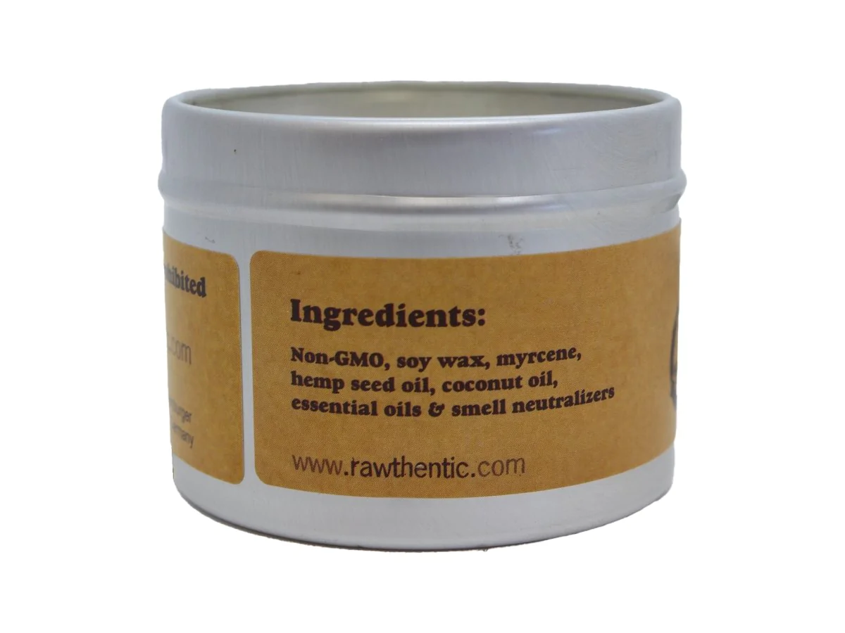 RAW- Hemp Oil Scented Candle