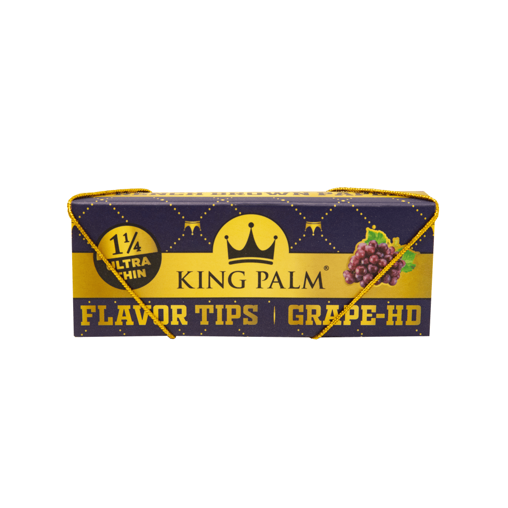 King Palm - French Rolling Papers & Flavoured Tips, 1-1/4 Size