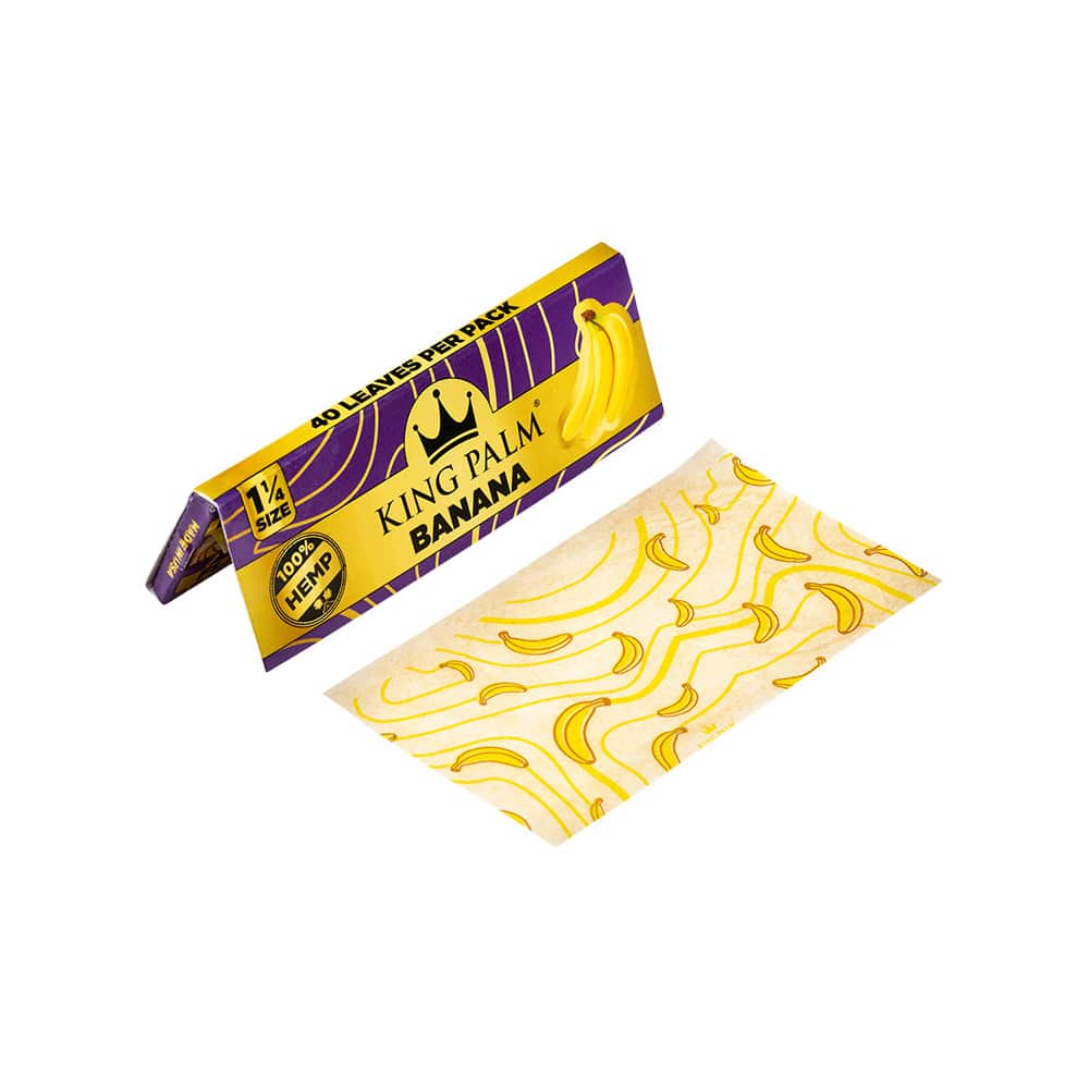 King Palm - Flavored Hemp Rolling Papers, 1-1/4 Size